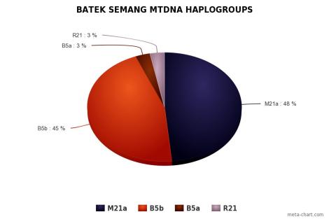 Batek Semang mtDNA Haplogroups