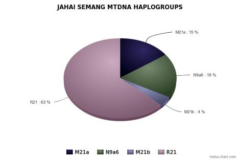 Jahai Semang mtDNA Haplogroups